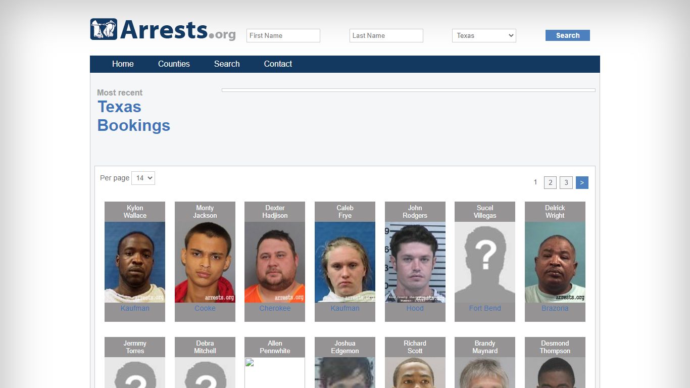 Texas Arrests and Inmate Search